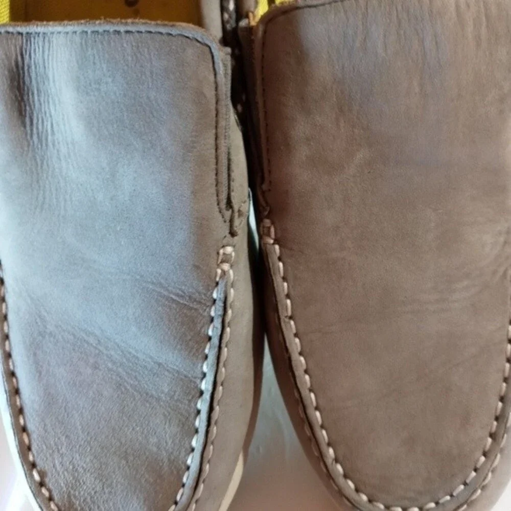 Sabago men's Kinsley grey suede slip-ons sz 9